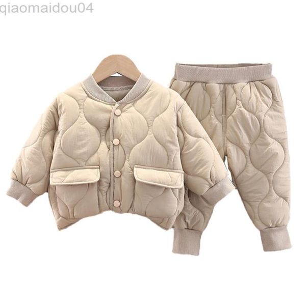 

clothing sets kinderen pak 2021 winter nieuwe mode warm houden dikker lange mouw8294192, White