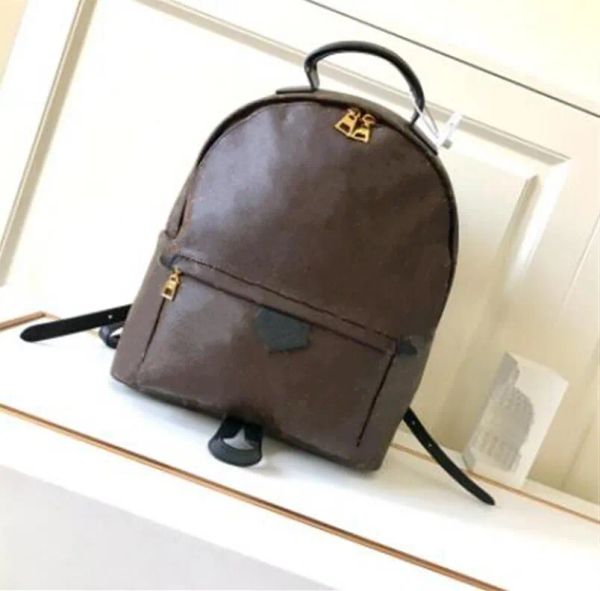 

Fashion Backpack bags for wman man luxury Designer woman backpack men shoulder bags double straps bag Black brown flowers letters handbag, 41561 large