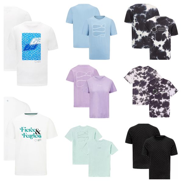 

2023 new f1 team uniform men's short-sleeved quick-drying t-shirt fashion plus-size racing suit can be customized with clothing.