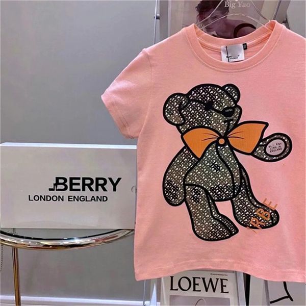 

summer men's and women's children's casual cotton alphabet print t-shirt fashion children's designer short sleeve everyt, Blue
