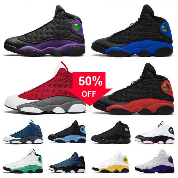 

jumpman 13 13s men retro basketball shoes unc french brave blue del sol obsidian court purple red flint playoffs black cat hyper royal mens1