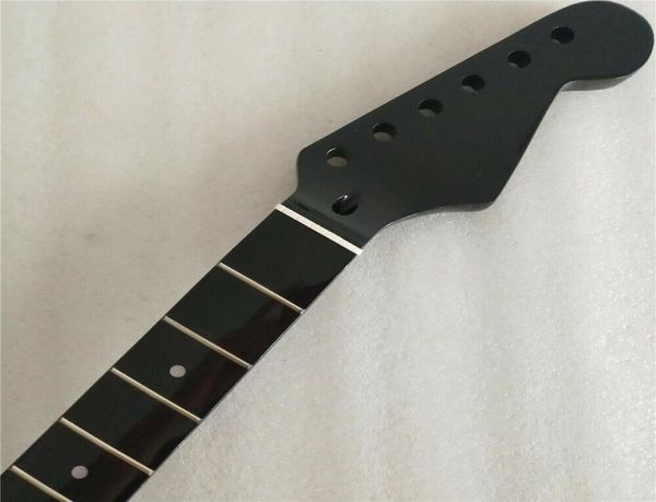 

black guitar neck for st style replacement maple 22 fret maple fingerboard1091197