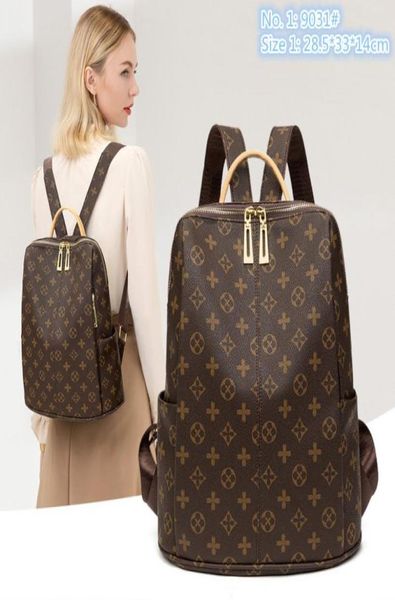 

whole factory women shoulder bags 2 styles of largecapacity vertical printed backpack street trend contrast leather handbag s7360115