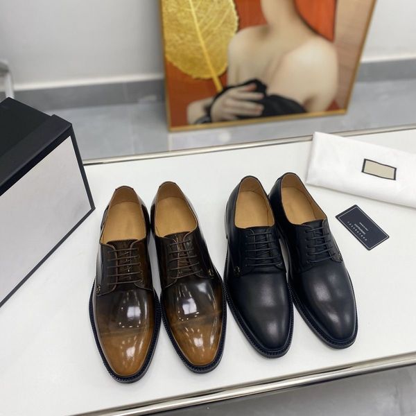 

luxurious mens oxford shoes black brown derby design genuine cow leather designer dress shoes formal business office lace-up wedding shoes f