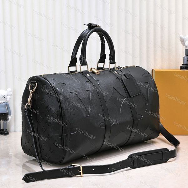 

classic designer duffel bags fashion mens womens travel luxury luggage holiday travel bags leather handbags large capacity keepall carry on