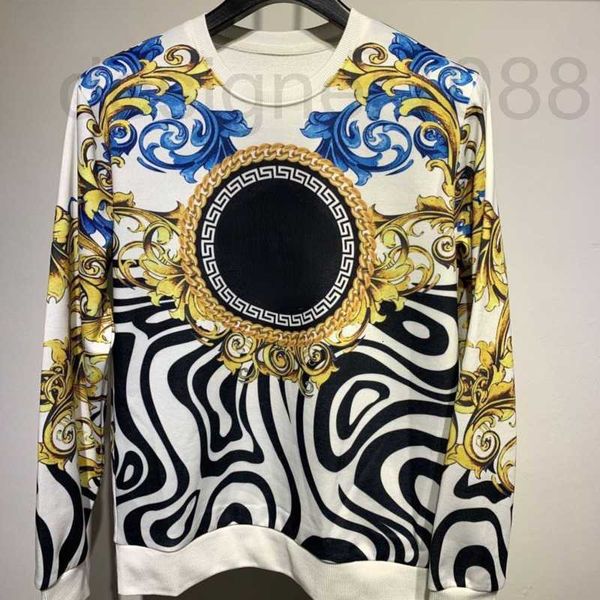 

designer medusa sweater mens sweatshirt vers designer hoodie court printed long sleeve tshirt men women hip hop loose oversize pullover coat, Black