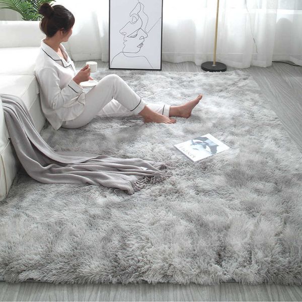 

Gray Carpet for Living Room Plush Rug Bed Room Floor Fluffy Mats Anti-slip Home Decor Rugs Soft Velvet Carpets Kids Room Blanket