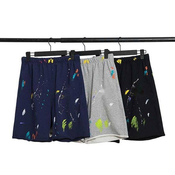 

gallery speckle graffiti shorts men's youth fashion casual capris summer, Black