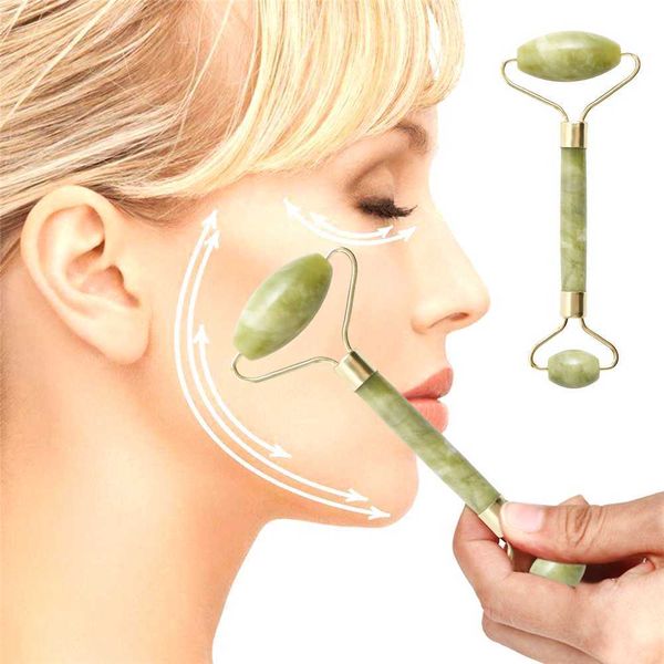 

double head facial massage roller jade face slimming body head neck device dermaroller skincare ice roller wrinkle removaluv14