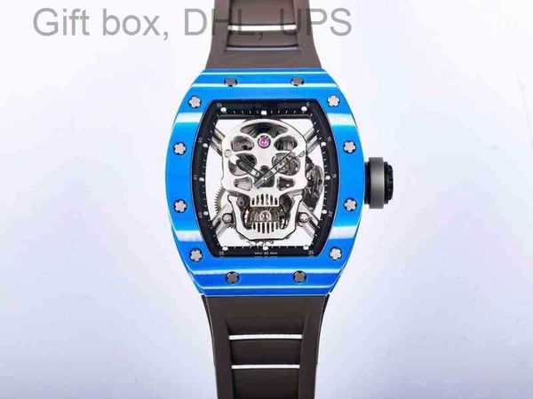 

superclone active tourbillon watches wristwatch designer watch swiss standard tourbillon movement rm21-01 rm12-01 titanium ceramic carbon s9, Slivery;brown