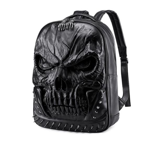 

backpack casual waterproof halloween personalize pu leather lopbookbag teenager outdoor bag heavy duty rucksack8899354