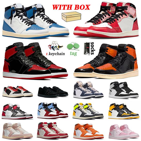 

jumpman 1 spider-verse basketball shoes next chapter 1s ts fragment bred patent olive washed pink lost found fearless starfish for mens wome