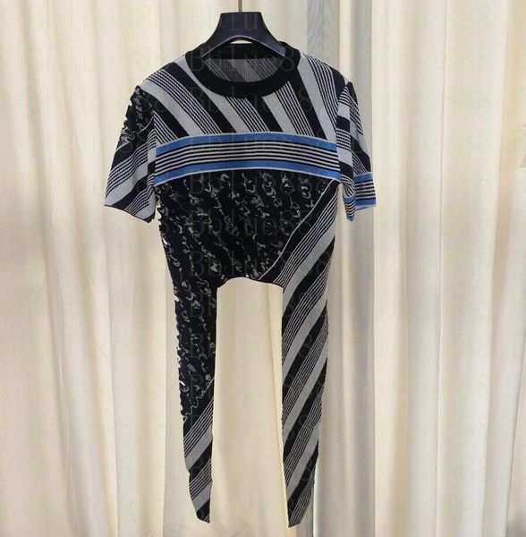 

women's t-shirt knitted ribbon bow garden neck short sleeve 525, White