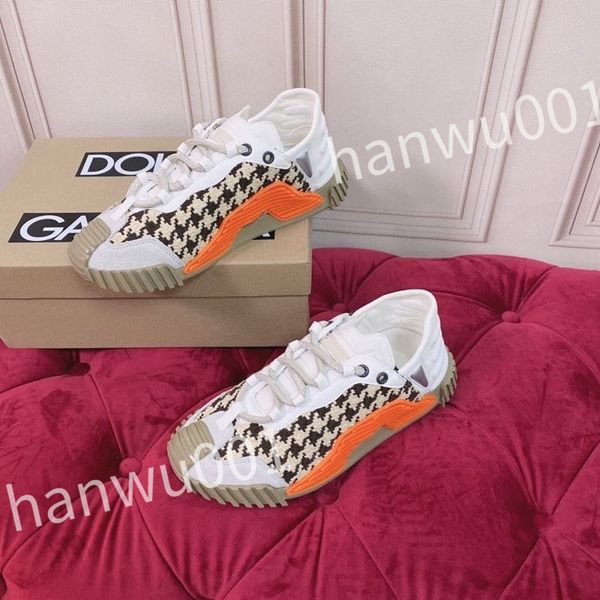 

2023 fashion womens mens casual shoes desiner genuine leather platform lace up sneakers runway running walking shoes, Black