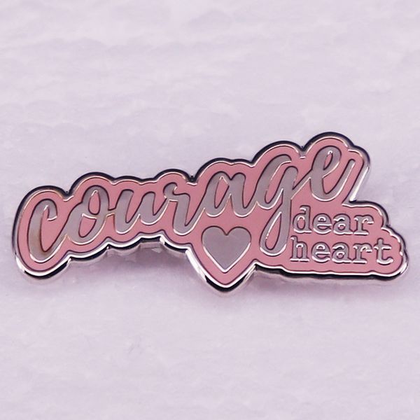 

courage heart brooch cute anime movies games hard enamel pins collect metal cartoon brooch backpack hat bag collar lapel badges, Blue