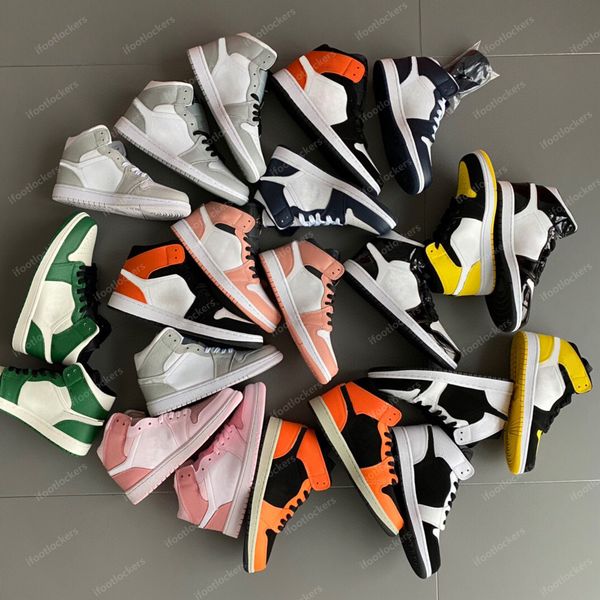 

og men women high 1s basketball shoes chicago lost found gorge green stage haze diamond dark mocha patent bred panda university blue jumpman