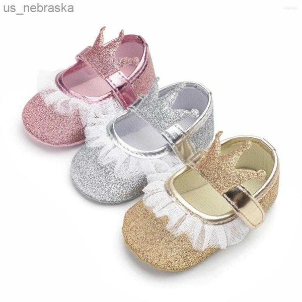 

first walkers first walkers born infant baby girl princess lace shoes sequined hook cotton soft sole crib prewalker l230518