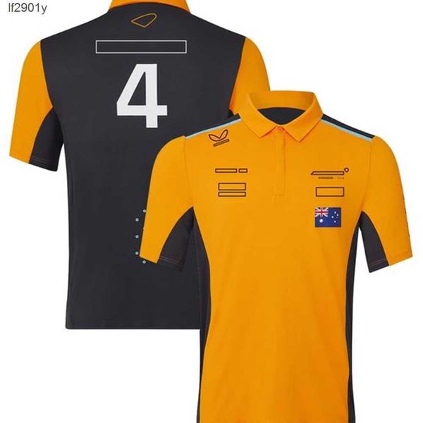 

f1 formula one racing short sleeve t-shirt 2023 most new casual crew neck tee fan model team work clothes polo suit customized with the same, White;black