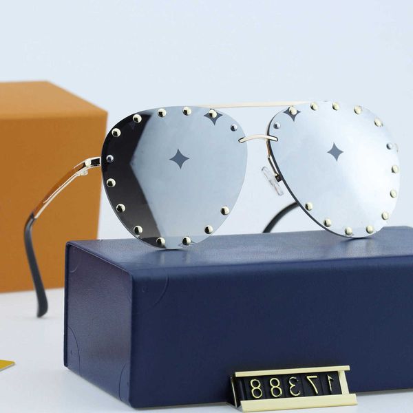 

designer sunglasses luxury summer outdoor various style with box fashion full frame glasses letter pattern design for man woman 5 color high, White;black