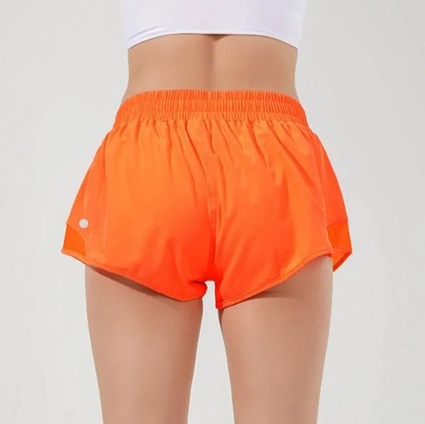 

8248 low-rise lined shorts breathable yoga shorts built-in continuous drawcord sports short, White;black