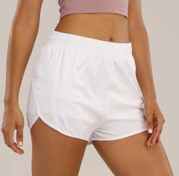 

summer yoga outfits lululemens womens comfortable soft shorts loose casual breathable quick dry fitness pants running elastic new style with, White;black