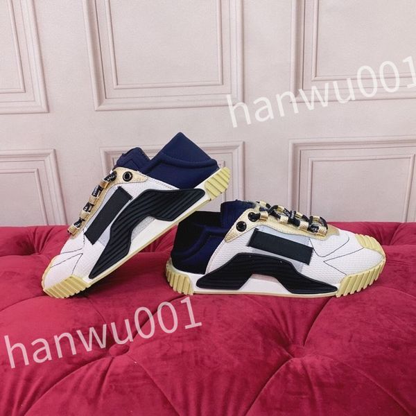 

new luxury designer women mans casual shoes fashion genuine leather letters printed woman runway trainers sneakers, Black