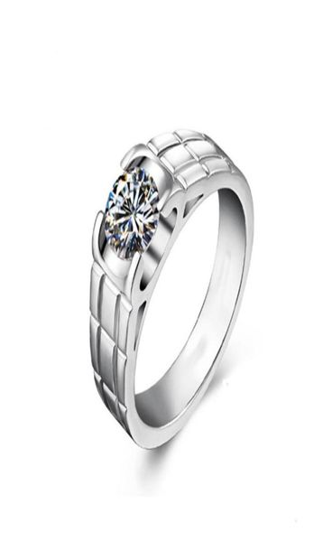 

hbp fashion luxury autumn new men039s ring set with 80 zircon3656881, Silver