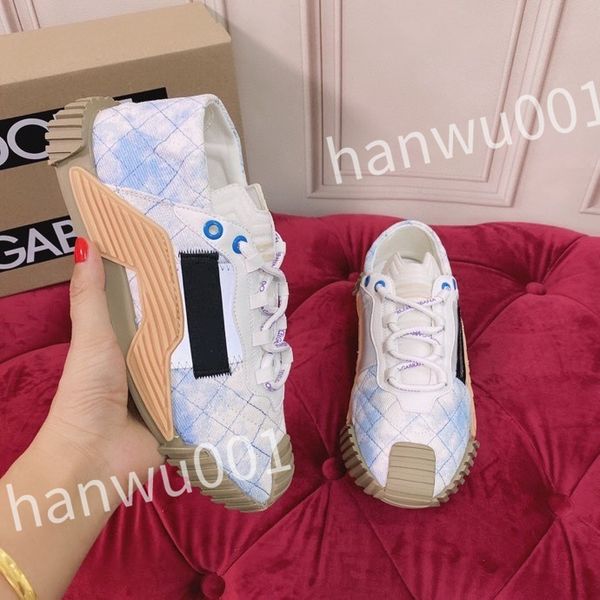 

2023 new fashion women mens casual shoes desiner genuine leather platform lace up sneakers runway running walking shoes, Black