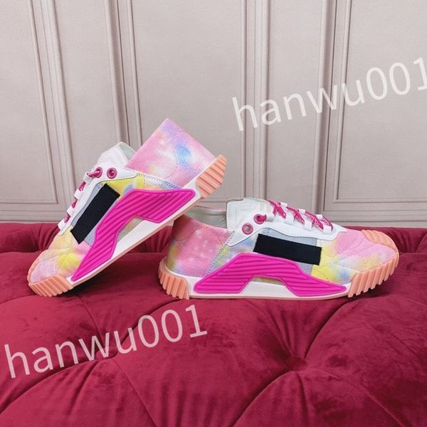 

2023 new luxurys fashion women mens casual shoes desiner genuine leather platform lace up sneakers runway running walking shoes, Black