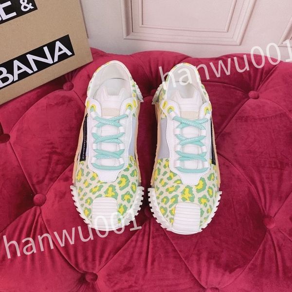 

new luxury fashion women mens casual shoes desiner genuine leather platform lace up sneakers runway running walking shoe, Black