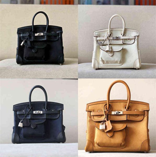 

h family all manual bag custom platinum canvas cargo bag men and women039s universal portable 25cm multi size outer bag7977593