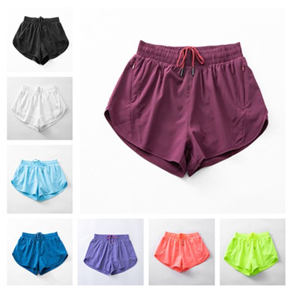 

lu-001 womens fitness yoga shorts athletic shorts sports wear for women casual running sportswear short workout women lulus lemon
