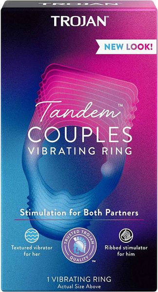 

factory outlet trojan series couple vibration ring personal massager 1 piece