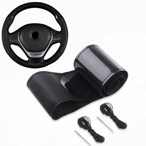 

steering wheel covers car sports steering wheels wheel cover 38cm carbon fiber steeringwheel cover luxury crystal leather steering wheel bra