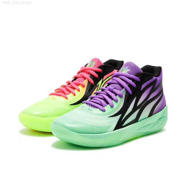 

mb.02 men women kids sport shoe sneakers rick morty casual shoes lamelo ball basketball size 40-46, Black