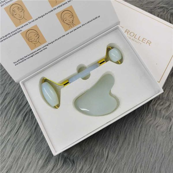 

face lift massager crystal roller facial massage relaxation jade roller stone natural rose quartz beauty skin tool girl gift77gerbnx
