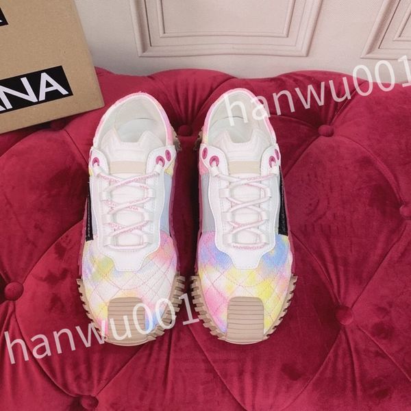 

2023 new luxury fashion women mens casual shoes desiner genuine leather platform lace up sneakers runway running walking shoes, Black