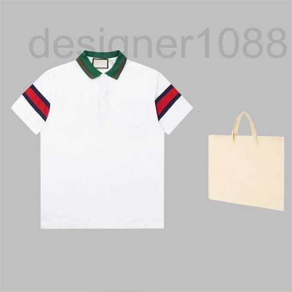 

designer high version embroidered polo shirt men women t shirts summer business pullover tee designer tshirt loose breathable sweatshirt pol, White;black