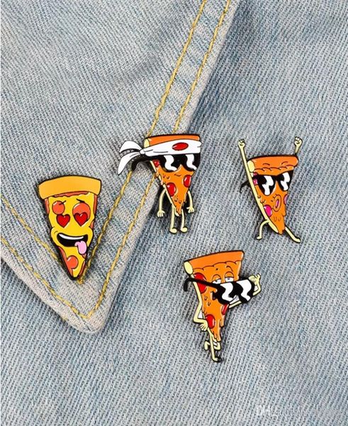 

funny pizza man enamel pins badges sunglasses heart eye brooches custom pastel lapel pin denim shirt cartoon food jewelry gift9855375, Blue