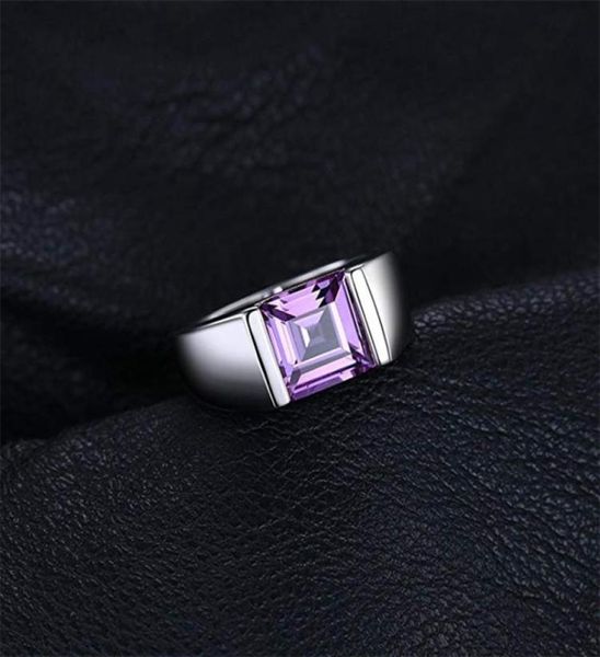 

rings men039s square 33ct created alexandrite sapphire 925 sterling sliver ring for men fine jerwelry fashion style648 t27658270, Golden;silver