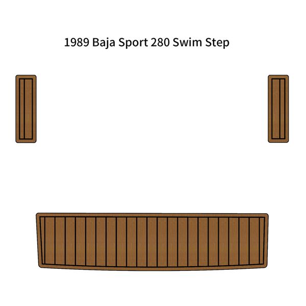 

1989 baja sport 280 swim platform step mat boat eva foam teak deck flooring pad