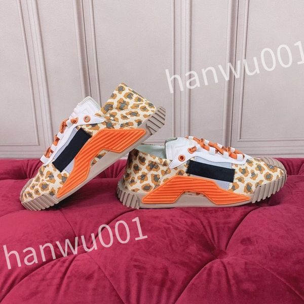

new fashion women mens casual shoes desiner genuine leather platform lace up sneakers runway running walking shoe, Black