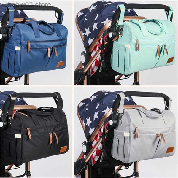 

diaper bags large stroller storage bag waterproof travel maternity handbag backpack for mom/dad baby stroller bags nappy bag t230525