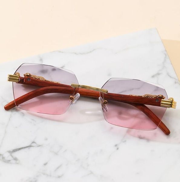 

small lens irregular cut edge superclear women's sunglass rectangle glasses personality men's beach travel discoloration sunglasse, White;black