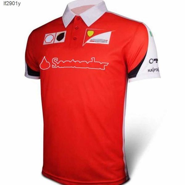 

f1 fan racing suit summer short-sleeved quick-drying formula season team lapel polo shirt with the same customization 85qm, White;black