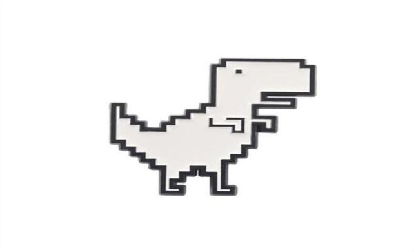 

custom tyrannosaurus enamel pins cute white rex dinosaur brooches bag clothes lapel jewelry for scientific research lovers gifts g7946828, Gray