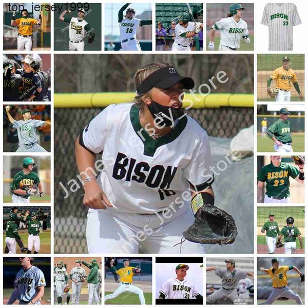 

2022 ncaa north dakota state bison stitched baseball jersey ndsu 16 nolan johnson 18 jake drew 22 hayden style 24 evan sankey 25 riley johns, Blue;black