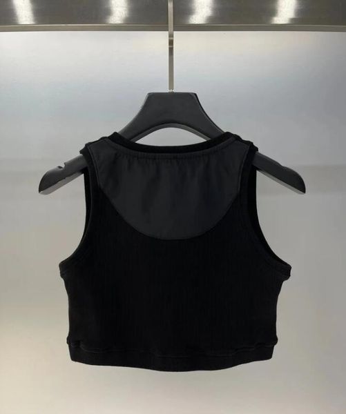 

summer 2023 white women crop embroidery off shoulder black tank casual sleeveless backless shirts