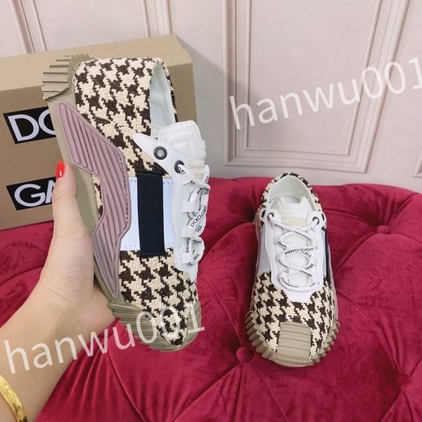 

new luxurys fashion women mens casual shoes desiner genuine leather platform lace up sneakers runway running walking shoes, Black