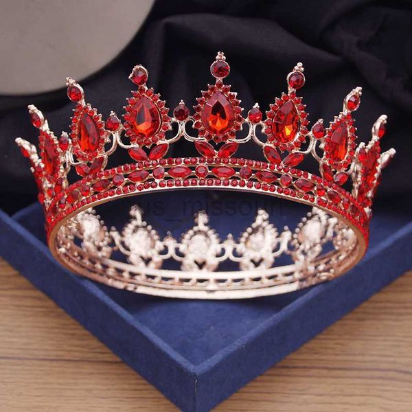 

other fashion accessories baroque gorgeous crystal tiara crowns for queen wedding crown hair jewelry bride diadem for women birthday circle, Silver